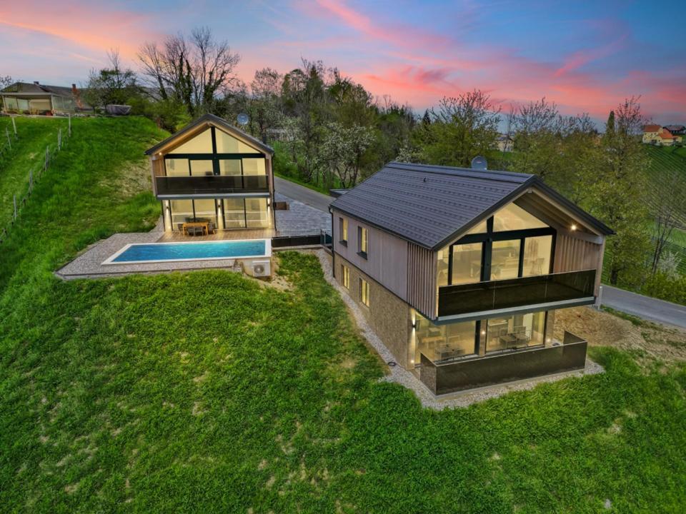 Luxus Chalet Max Glanz an der Weinstraße 外观 照片